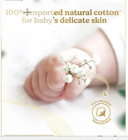 Huggies Natural Soft Premium Baby Diaper Pants Medium - 120 Pieces - Image 2