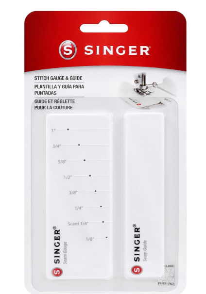 SINGER Stitch Gauge & Guide - Seam Measuring Tool for Machine Sewing
