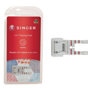 Singer Quarter inch ' Piecing Snap-On Presser Foot for Low-Shank Sewing Machines