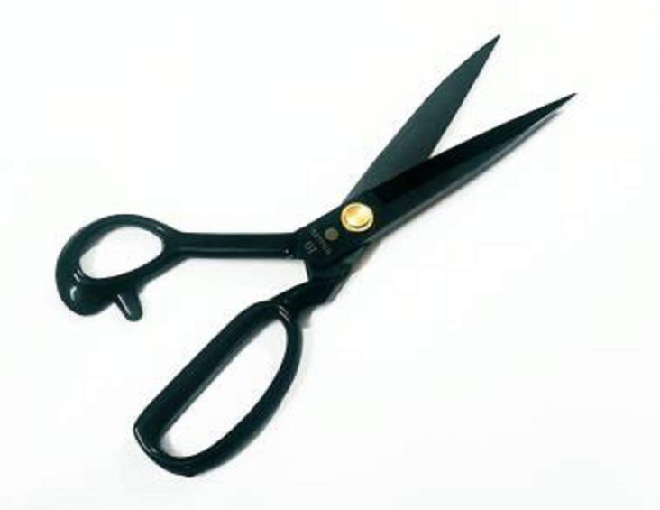 Jagger Black Color Premium Professional Scissor with Rubber Handle Grip Used for Tailoring Sewing Clothes Cutting Paper cutting for home and office use (10 INCH SCISSOR) - Image 3