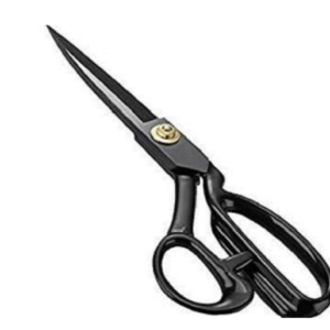 JAGGER Premium Professional Scissor with Rubber Handle Grip Used for Tailoring Sewing Clothes Cutting Paper Cutting (Size 10 inch, Black)