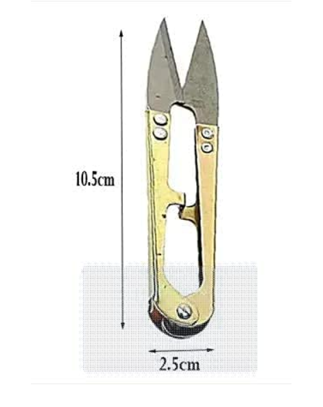 JAGGER Black Color Premium Professional Scissor with Rubber Handle Grip Used for Tailoring Sewing Cutting Clothes Paper Size 10 inch (Free Thread Cutter), Silver - Set of 1 - Image 2
