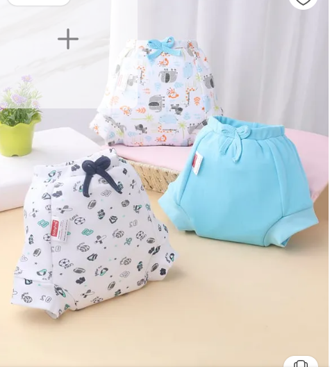 Babyhug Padded Potty Training Pants Pack of 3 - Size 1 - Sports Print Blue| Reusable Cotton Training Diapers| Toddler Pull-Up Underwear| Absorbent| Washable Cloth Diapers
