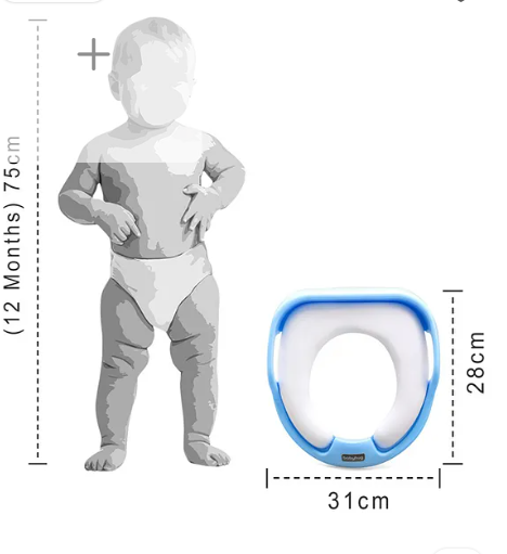 Babyhug Premium Potty Seat - Blue - Image 2