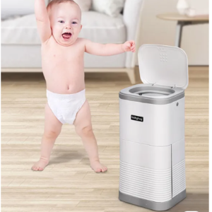 Babyhug Diaper Pail with Odor Lock Technology & Refill Bag - Capacity - 16L