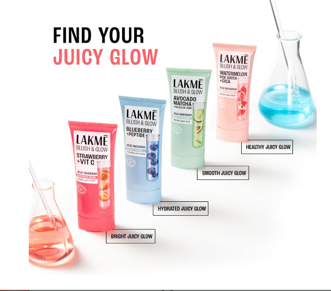 Lakme Blush & Glow Strawberry Refreshing Gel Face Wash 100 g|| With 100% Natural Fruit for Glowing Skin - Daily Gentle Exfoliating Facial Cleanser - Image 5