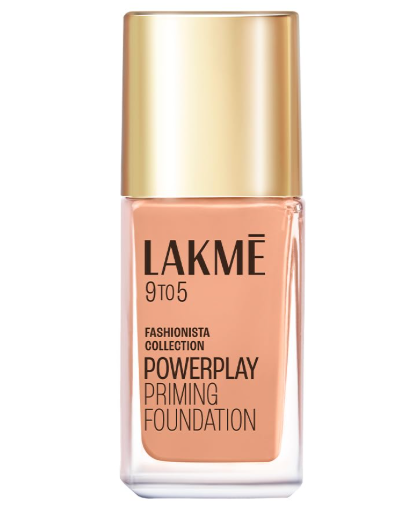 LAKMÉ Powerplay Priming Liquid Foundation, Natural, Flawless Finish, Medium To Full Coverage, Built in Primer, Long Lasting, SPF 20, Cool ivory, 25ml