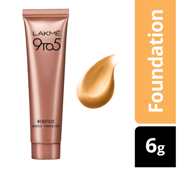 LAKMÉ 9 to 5 Weightless Mousse Foundation Mini|| Beige Vanilla|| Natural Matte Finish Cream Long Lasting Full Coverage Face Makeup|| 6 g