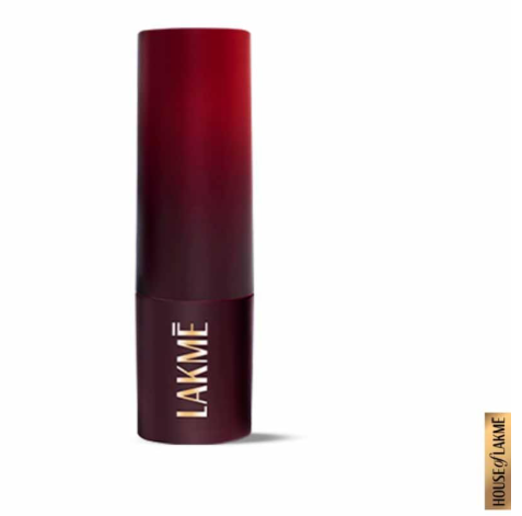 Lakme Forever Matte Lipstick, Waterproof, Non Drying, Creamy Matte Bullet Lipstick Made With French Rose Oil Extracts, Purple Diamond, 4.5g