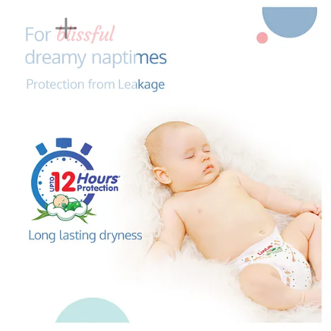 LuvLap Pant Style Baby Diapers, Extra Large (XL), 12-17Kg, Pack of 2 (108 Pants), Aloe Vera Lotion, 12hr Protection, White - Image 2