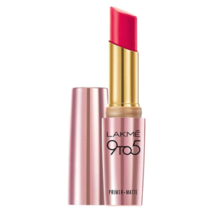 Lakme 9 to 5 Primer Matte Lip Color, Ruby Rush MR20, 3.6g