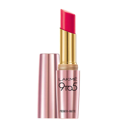 Lakme 9 to 5 Primer Matte Lip Color, Ruby Rush MR20, 3.6g