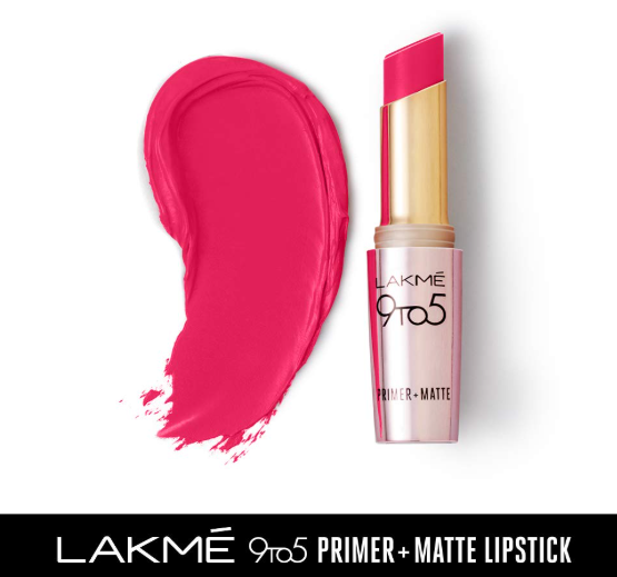 Lakme 9 to 5 Primer Matte Lip Color, Ruby Rush MR20, 3.6g - Image 2
