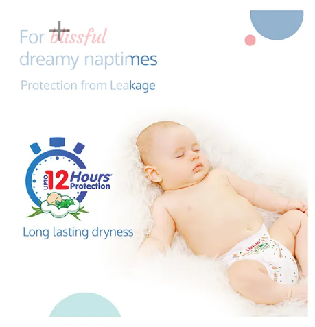 LuvLap Pant Style Baby Diapers, Large (LG), 9-14Kg, Pack of 2 (124 Pants), Aloe Vera Lotion, 12hr Protection, White - Image 2