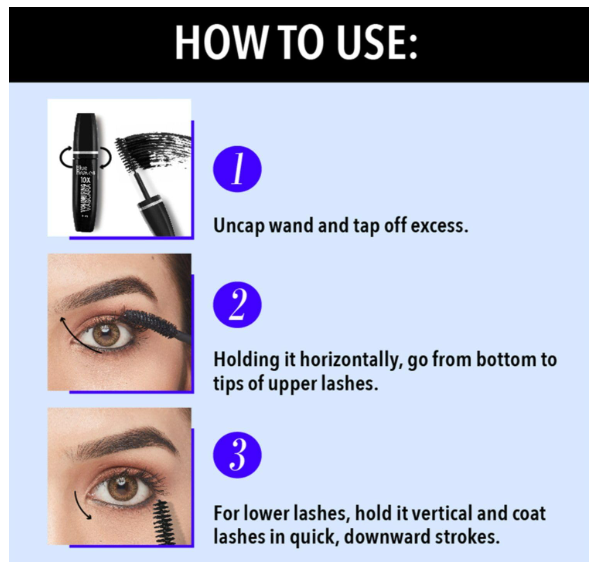Blue Heaven 10X Volumising Mascara | Waterproof & Smudge Proof | Light Weight Formula | Long Lasting Mascara for Women | Stays Upto 12 Hrs | 8ml - Image 2