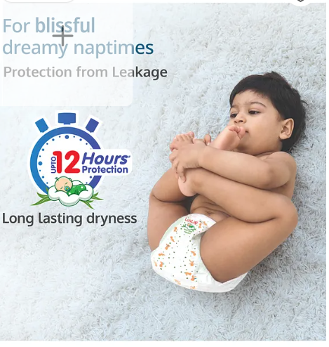 LuvLap Pant Style Baby Diapers, Extra Large (XL), Pack of 3, 162 Pants, Aloe Vera Lotion, 12hr Protection, White - Image 2