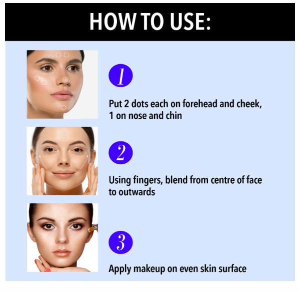 Blue Heaven Flawless Makeup Base Primer | Smooth & Long-Lasting | Pores & Fine Line Minimizer for Face | Silk Matte Finish | Non-Greasy & Oil-Free | Silicon Gel-Based Infused with Aloe Extracts | 30gm - Image 2