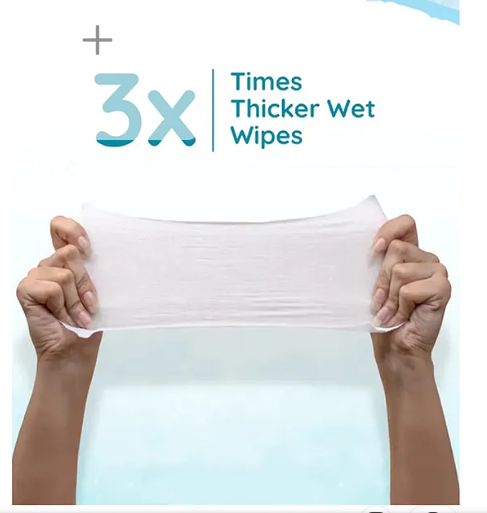 Mother Sparsh Baby 99 % Pure Water (Unscented) Baby Wipes. Pack of 2 - 72 Pieces Super Saver Pack - Image 3