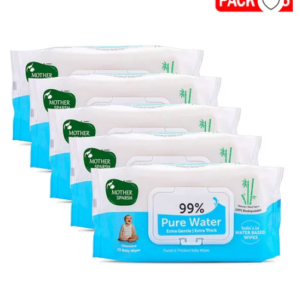 Mother Sparsh BabyMother Sparsh Unscented 99 Pure Water (Unscented) Baby Wipes - 72 Pieces (pack of 5)