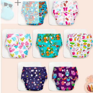 SuperBottoms BASIC Reusable Cloth Diaper for babies 3M - 3Y | Freesize Adjustable, Washable and Reusable Cloth Diaper for babies | Shell with insert | Pack of 7 | Fits 5-17 kg