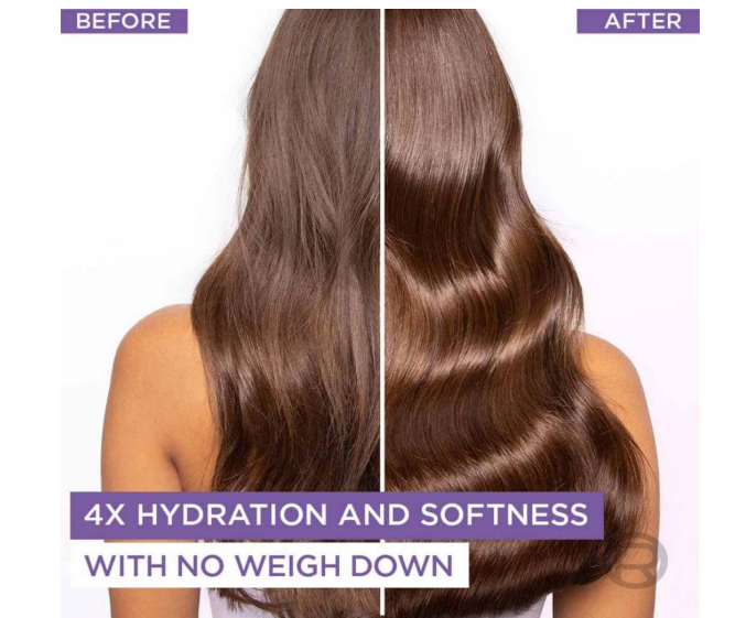 L'Oreal Paris Hyaluron Moisture Hydra Filling Leave-in Night Cream, Powered by Hyaluronic Acid, For Dry & Dehydrated Hair, Volume-180ml, Makes hair frizz-free, bouncy and hydrated for up to 72HR - Image 3