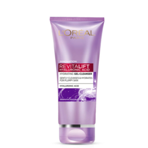 L'Oreal Paris Revitalift Gel Cleanser, For Fresh, Hydrated & Youthful Skin, Gentle Cleansing and Hydration, Creamy & Fine Foam, Fast Efficacy Formula, Gel technology with Hyaluronic Acid, 100 ml