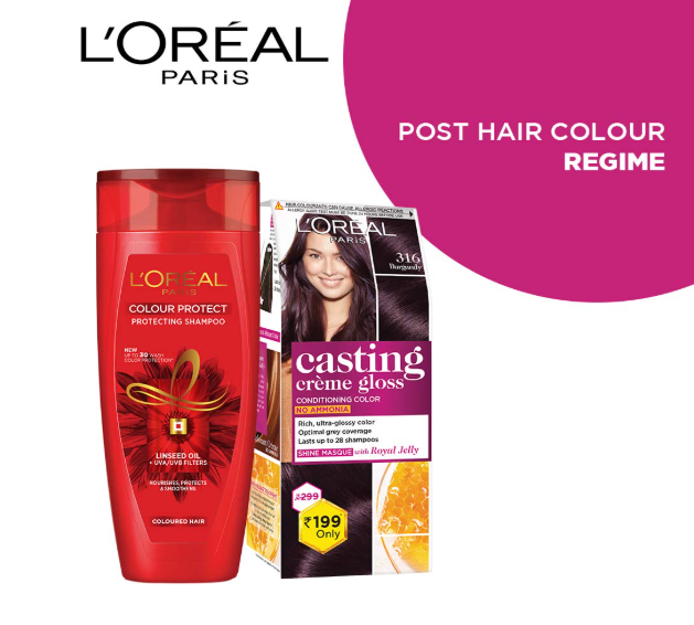 L'Oreal Paris Casting Crème Gloss Small Pack Hair Colour, 316 Burgundy, 45G | Net Wt: 45g | Ammonia-free shine gloss color | Trial size - Image 2