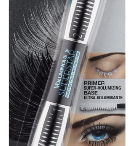 L'Oreal Paris Cosmetics Voluminous Superstar Waterproof Mascara, Blackest Black, 0.4 Fluid Ounce