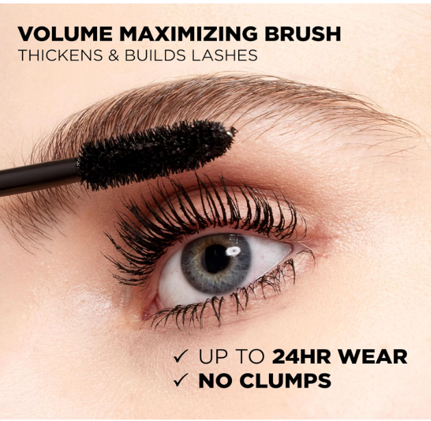 L'Oreal Paris Voluminous Original Mascara, Black Brown, 0.28 Ounces - Image 2
