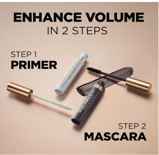 L'Oreal Paris Voluminous Original Mascara, Black Brown, 0.28 Ounces - Image 3