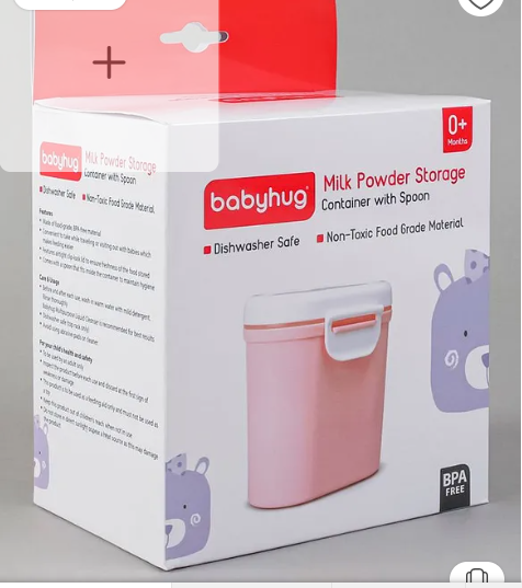 Babyhug Portable Milk Powder Container - Pink - Image 3