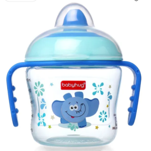 Babyhug Hard Spout Non Spill Sipper Cup With Handle Dark Blue - 150 ml