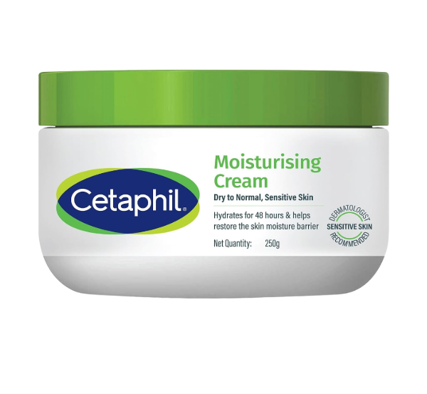 Cetaphil Moisturising Cream for Face & Body,Dry to Normal skin, 250 gm, Paraben & Sulphate free, Niacinamide &Vitamin B5