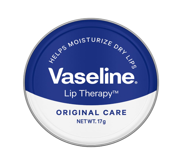 Vaseline Lip Tins Original Care, 17g | Infused with Vitamin E to Hydrate & Moisturize Dry Lips Transparent