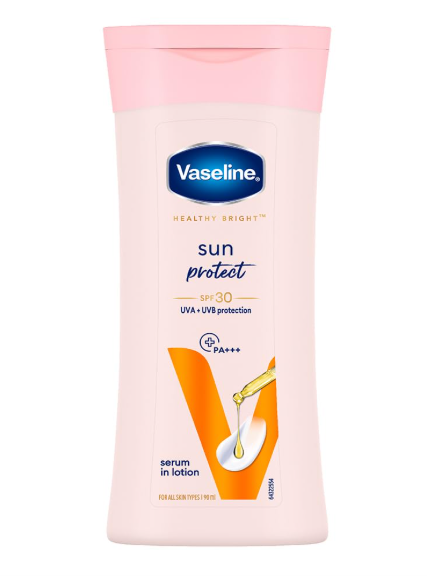 Vaseline Sun Protect SPF 30 Body Lotion, Reduces Tan Lines in 7 Days, UVA + UVB PA+++ Sun Protection, 85ml