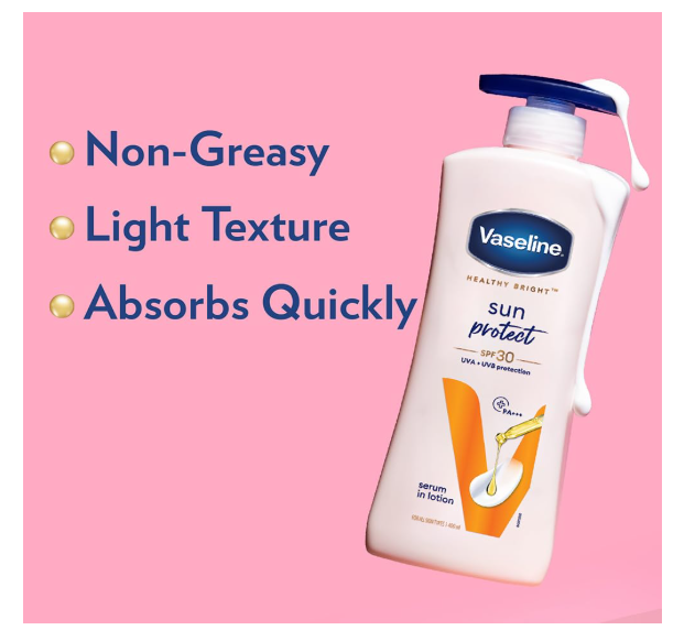 Vaseline Sun Protect SPF 30 Body Lotion, Reduces Tan Lines in 7 Days, UVA + UVB PA+++ Sun Protection, 85ml - Image 4