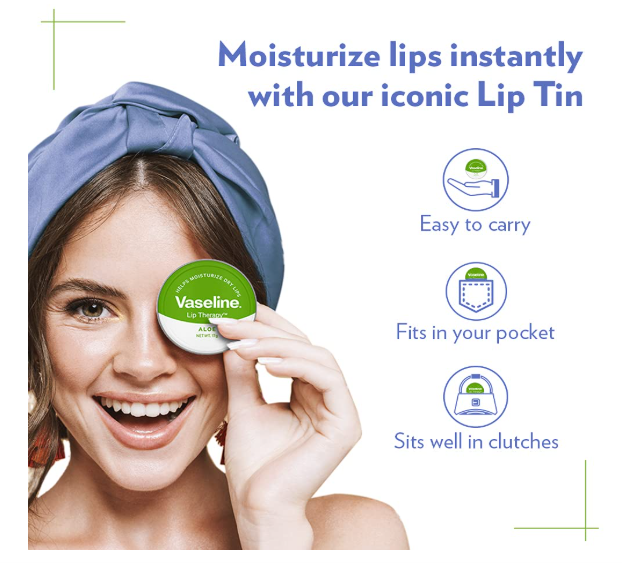 Vaseline Lip Tins Aloe|| 17g - Image 4