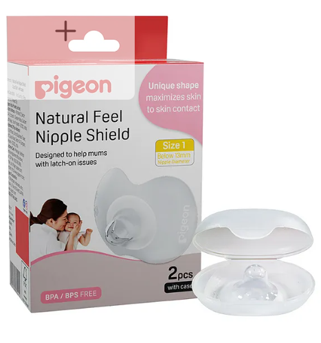 Pigeon Natural Feel Nipple Shield Size 1 With Case- 2 Pieces