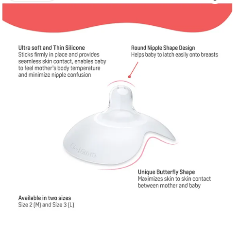 Pigeon Natural Feel Nipple Shield Size 1 With Case- 2 Pieces - Image 3