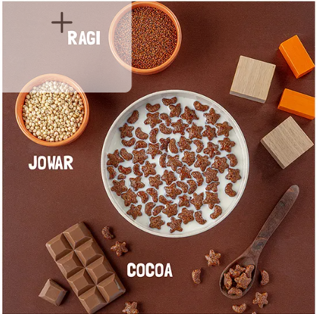 Slurrp Farm Choco Crunch Cereal No Maida, No Refined Sugar Ragi Stars and Moons - 300 g - Image 3