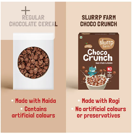 Slurrp Farm Choco Crunch Cereal No Maida, No Refined Sugar Ragi Stars and Moons - 300 g - Image 4