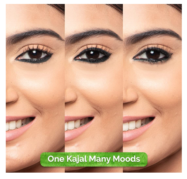 Mamaearth Long Stay Kajal Black Retractable Waterproof Pencil, With Vitamin C & Chamomile, Charcoal Black, Matte Finish - 0.35 g - Image 2