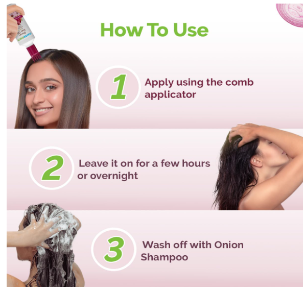 Mamaearth Onion Hair Oil with Onion Oil & Redensyl for Hair Fall Control | Boosts Hair Growth | Adds Strength & Shine | 200 ml - Image 2