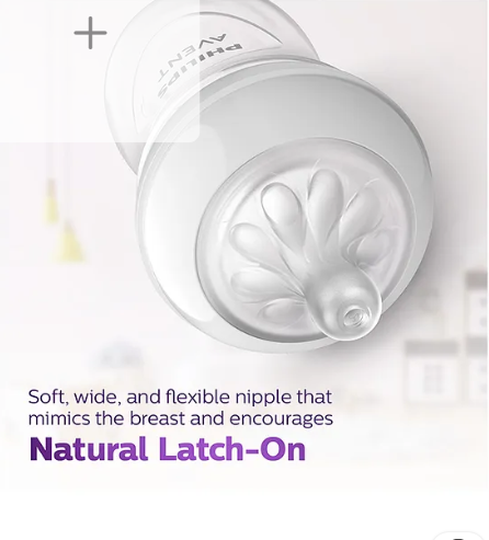 Avent Natural Response Baby Bottle Flow 4 Teat | Ideal for 3 months+ | Pack of 2 (Packaging May Vary) - Image 3