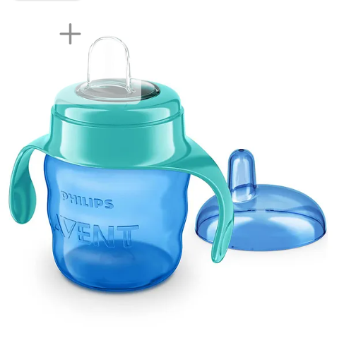 Avent Philips Silicone Spout Cup with Handle, 200ml | 6months+ | (Color May Vary)