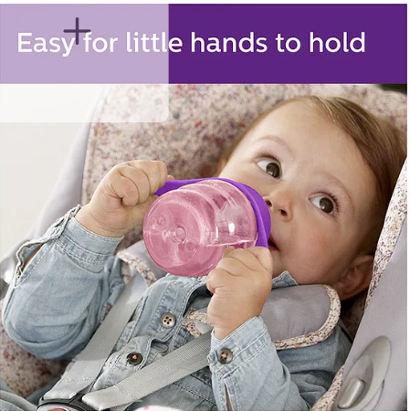 Avent Philips Silicone Spout Cup with Handle, 200ml | 6months+ | (Color May Vary) - Image 2