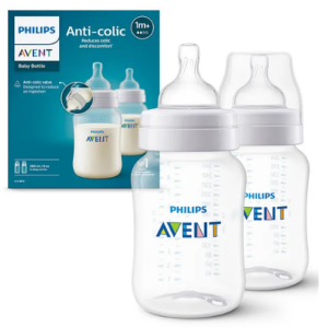 Avent Philips Anti-Colic 260ml Baby Feeding Bottle | Ideal for 1months+ | Pack of 2