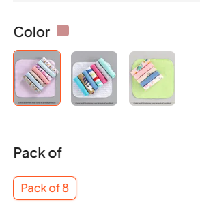 ZOE Wash Cloth 100% Cotton Set of 8 (Print May vary slightly) - Image 2