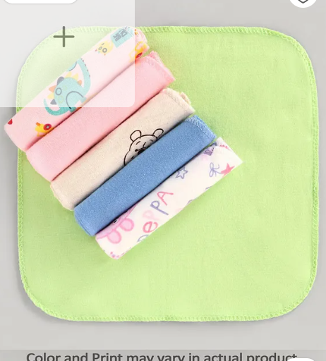 ZOE Wash Cloth 100% Cotton Set of 6 (Print May vary slightly) - Image 2