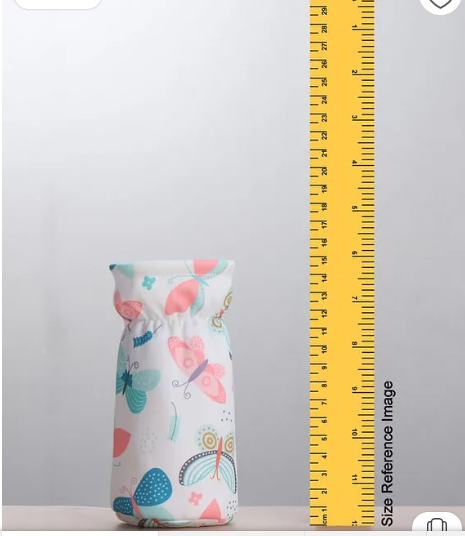 ZOE Zoe Bottle Cover Butterfly Print Medium - Fits Upto 200 ml Bottle - White - Image 2